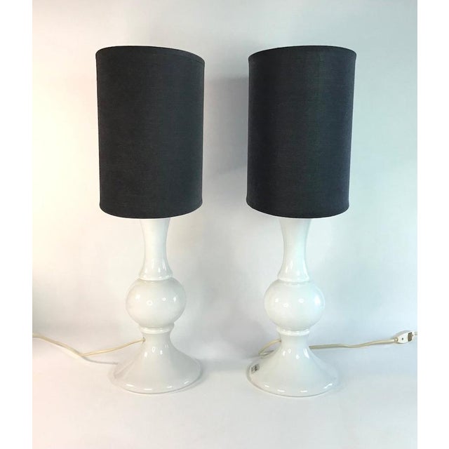 Mid-Century Modern Glass Table Lamps from Luxus, 1960s, Set of 2 For Sale - Image 3 of 11