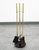 Set of fireplace tools in brass. Comes with brass handles and a cast iron stand. Well made piece. fully intact and...