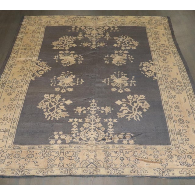 Antique Zabihi Collection Turkish Oushak Rug - 8'8" x 10'8" For Sale - Image 10 of 10