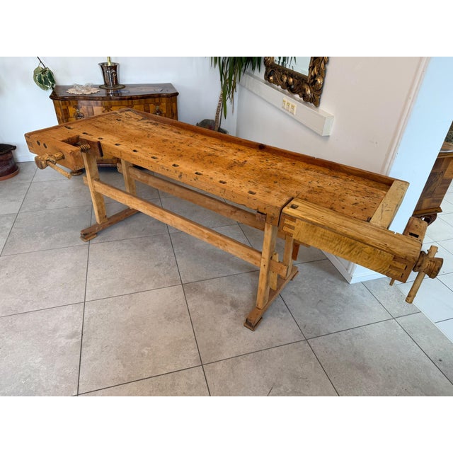 German Workbench in Pine For Sale - Image 3 of 10