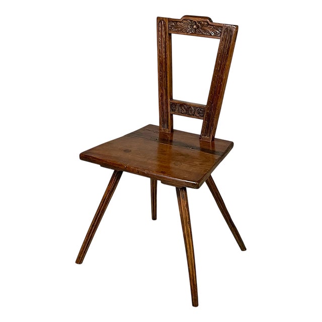 Italian 19th Century Style Chair in Wood, 1930s For Sale