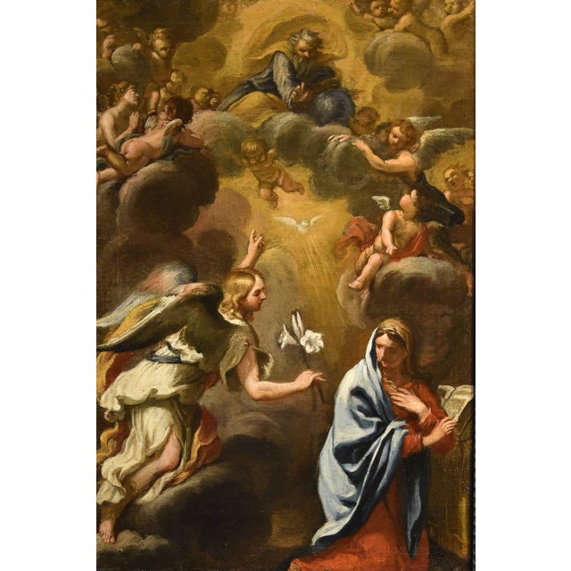 Ciro Ferri (Rome, 1634 – Rome, 1689) Attributed to Annunciation (probably a preparatory sketch) Oil on canvas 61 x 41 cm....