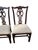 1980s Ethan Allen Georgian Court Dining Room Chairs Chippendale Sheild Back For Sale - Image 9 of 12