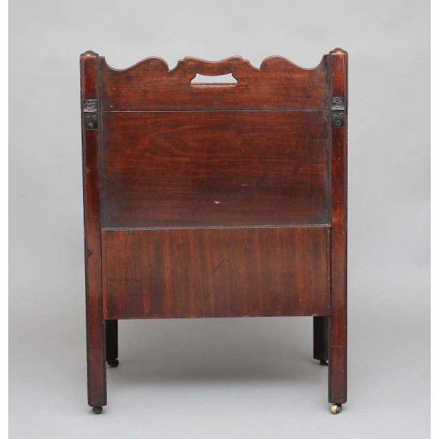 Wood Mahogany Bedside Cupboard, 1780s For Sale - Image 7 of 11