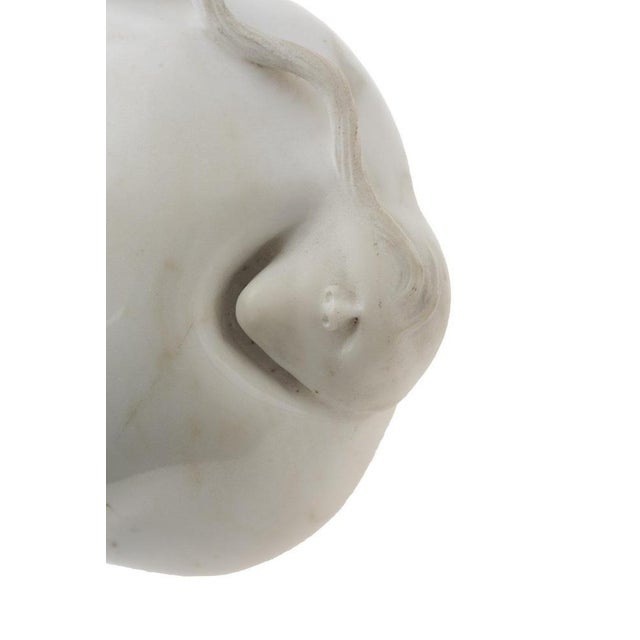 Female Portrait Sculpture in Carrara Marble, Italy, 1993 For Sale - Image 3 of 6