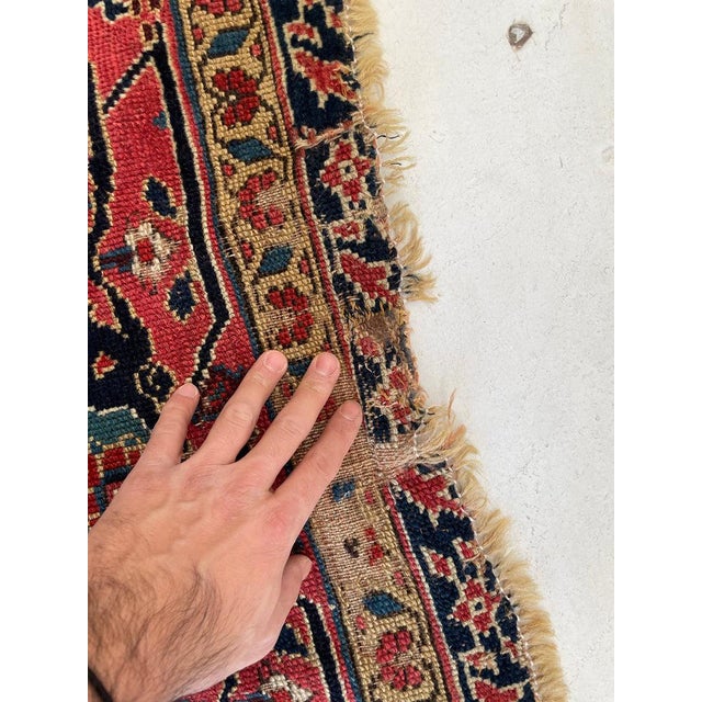 Antique Kurdish Kelleh Gallery Runner C. 1900's Rug 7.4 x 19.5 For Sale - Image 12 of 14