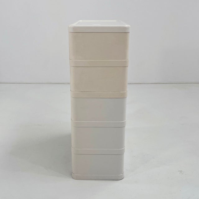 White Model 4964 Chest of Drawers by Olaf Von Bohr for Kartell, 1970s For Sale - Image 3 of 11
