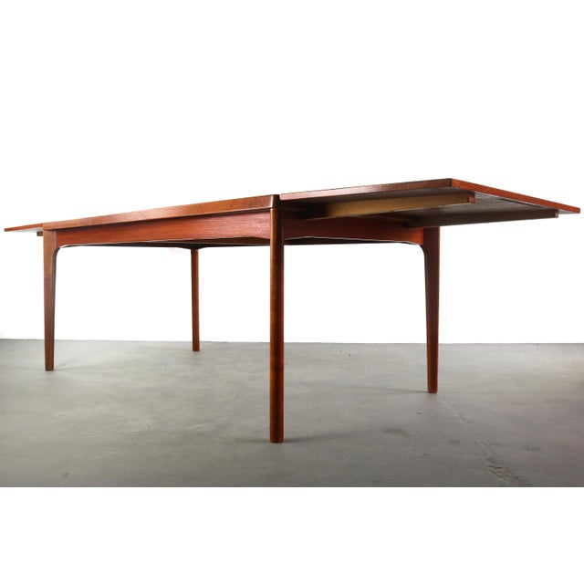 1960s Long Teak Extension Dining Table / Conference Table by Vejle Stole & Mobelfabrik, Denmark For Sale - Image 5 of 9