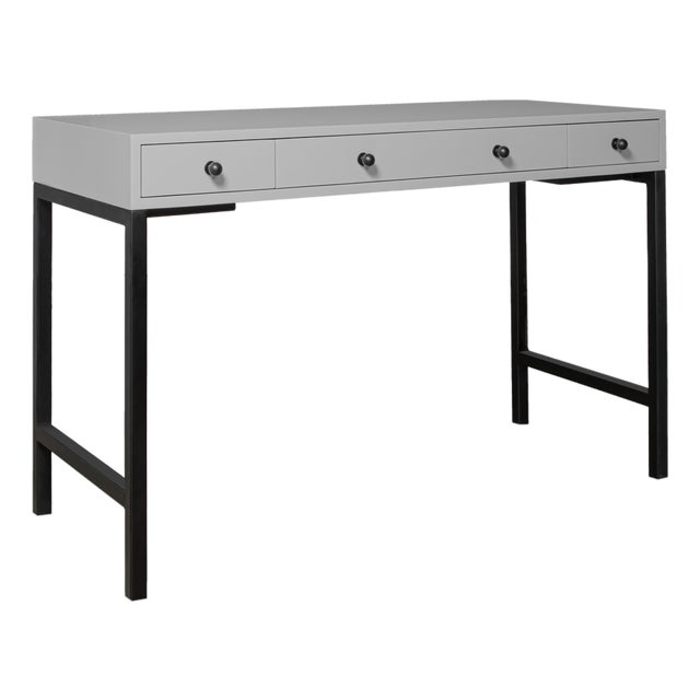 Maple Writing Desk - Light Gray For Sale