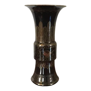 Early 19th Century Chinese Porcelain Mirror Black Glaze Vase