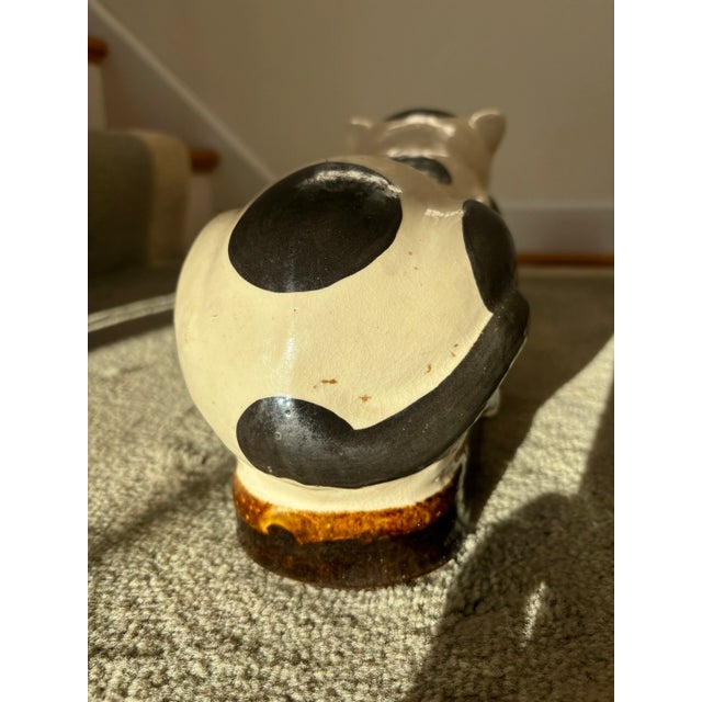 Late 19th Century Chinese Cizhou-Ware Porcelain Cat Pillow, 19th Century For Sale - Image 5 of 11