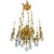 19th C. French Gilt Bronze and Rock Crystal Chandelier For Sale