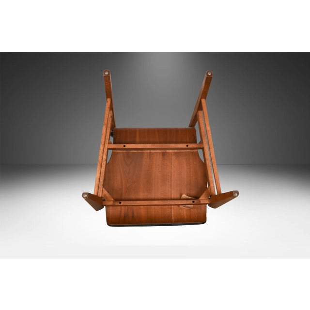 Black Mid Century Sculpted High Back Dining Chairs Lane First Edition Set of 6 For Sale - Image 8 of 12