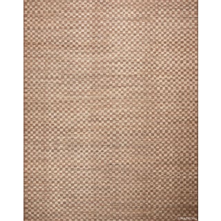 Nazmiyal Collection Earthy Checkerboard Large Modern Rug For Sale