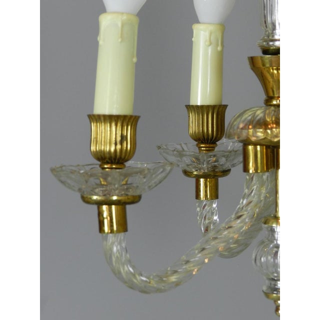 Murano Glass Chandelier, 1950s For Sale - Image 9 of 11