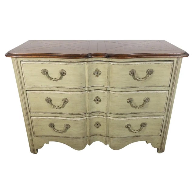Walter E Smith French Provincial Style Three Drawer Commode or Chest For Sale - Image 13 of 13