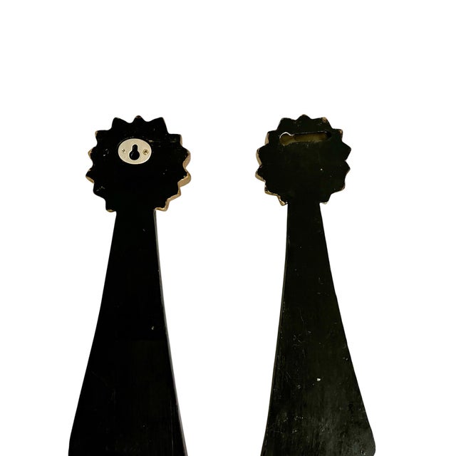 Pair Vintage Resin Dorothy Draper Style Trompe L’oeil Tassel and Drapery Wall Brackets For Sale - Image 12 of 12