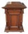 Monumental Victorian Style Mixed Wood Pedestal Cabinet For Sale
