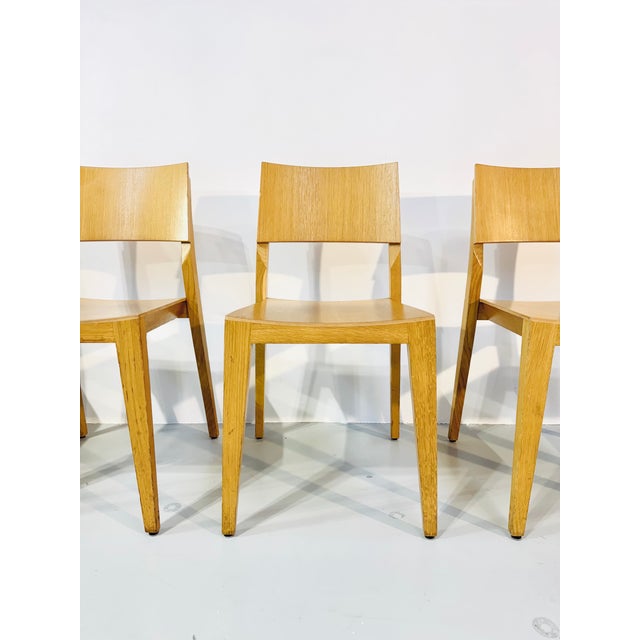 1980s Vintage Beech Dining Chairs, 1980s, Set of 8 For Sale - Image 5 of 17