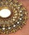 Gold Italian Neoclassical Polychromed and Giltwood Sunburst Mirror For Sale - Image 8 of 9