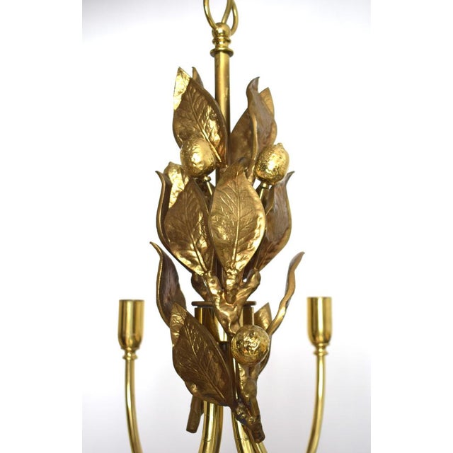 Metal Vintage Hanging Lamp in Bronze, 1960s For Sale - Image 7 of 11