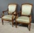 Set of Armchairs with Mahogany Crosses, Early 19th Century For Sale - Image 3 of 18