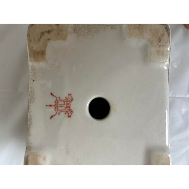 Vintage Ceramic United Wilson (Juwc) Renaissance Revival Planter & Tray For Sale - Image 9 of 10