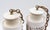 1960s Mid 20th Century White Pierced Ceramic Pendant Lights With Brass Hardware - a Pair For Sale - Image 5 of 11