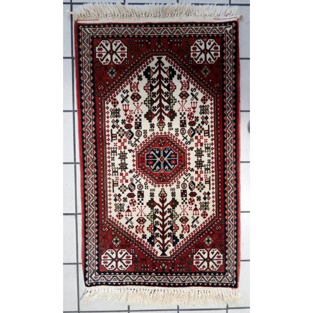 1960s, Handmade Vintage Persian Gashkai Rug 2' X 3.4' For Sale - Image 12 of 12