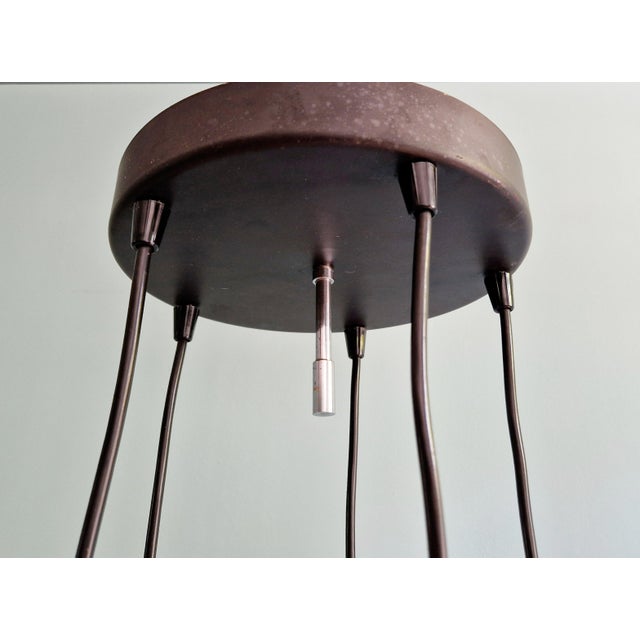 Cascade Chandelier in Chrome Metal and Smoked Glass, 1960s For Sale - Image 17 of 18