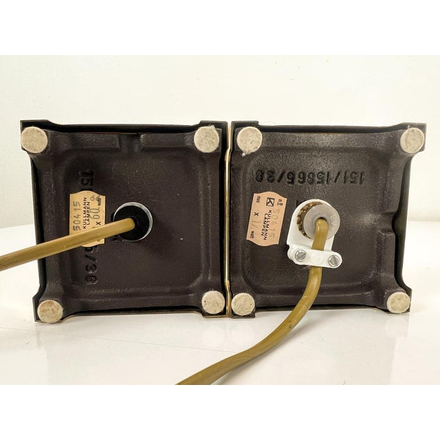 Goldenrod Vintage Brass Table Lamps from Kullmann, the Netherlands, 1970s, Set of 2 For Sale - Image 8 of 14