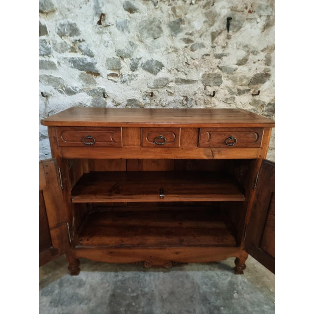 Brown Antique Louis XV French Sideboard, 1890s For Sale - Image 8 of 18