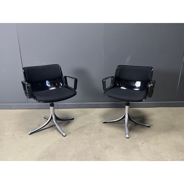 Black Modus Chairs by Osvaldo Borsani for Tecno, 1970s, Set of 2 For Sale - Image 8 of 10