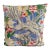 Vintage Handmade Wool Needlepoint Throw Pillow Jacobean Birds Flowers Sateen Back For Sale