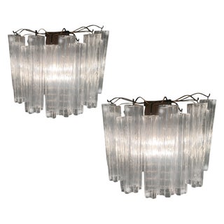 Tronchi Sconces in Murano Glass, Set of 2 For Sale