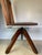Brown Early 20th Century Rustic Industrial Swivel Child's Chair, Hardwood & Cast Iron School Chair For Sale - Image 8 of 10