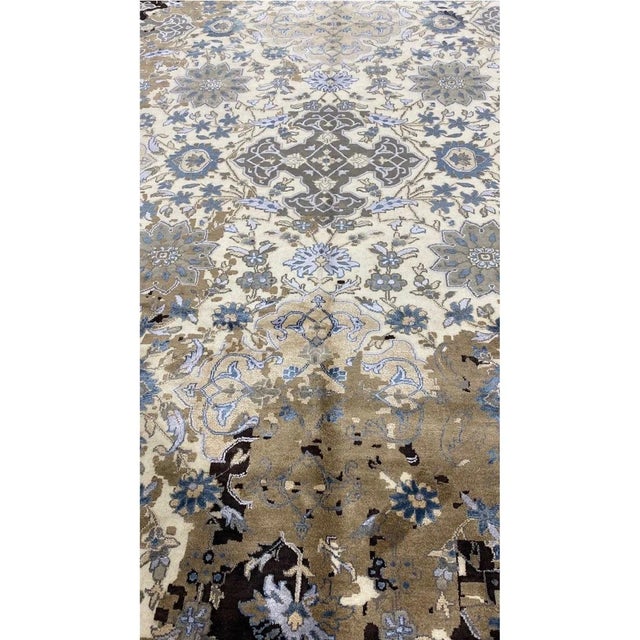 Handwoven Transitional Area Rug 10x14 For Sale In Dallas - Image 6 of 10