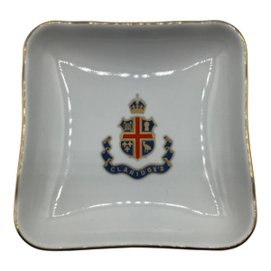 Vintage Claridge’s Hotel London Porcelain Pin Dish Ashtray Made France
