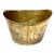 Brown Georgian Brass-Bound Mahogany Peat Bucket With Liner For Sale - Image 8 of 8
