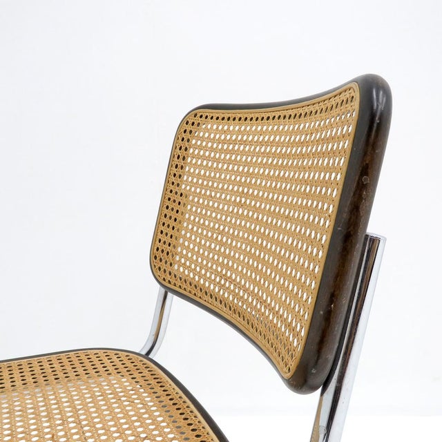 Saffron Marcel Breuer for Thonet, S32 Side Chairs, 1980 For Sale - Image 8 of 11