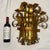 Embrace the ultimate expression of dramatic, maximalist romance with this monumental 1960s Italian Gilt Iron 5-Light...