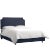 Spritely Home Madison Bed in Ink Classic Velvet, Full For Sale - Image 4 of 5