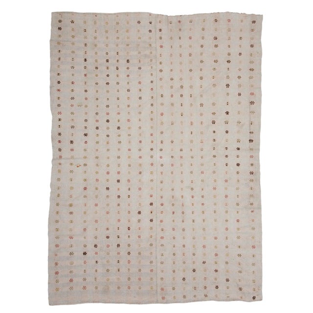 Vintage Modern Kilim Rug- 6′5″ × 8′8″ For Sale