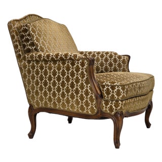 Vintage Danish Relax Chair in Furniture Velour, 1950s For Sale