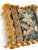 French Country Antique 18th Century Aubusson Tapestry 18" Square Pillow Down-Filled W/Lovely Tassels For Sale - Image 3 of 10