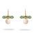 Emerald Royal Emerald Pearl Drop Earrings, A Pair For Sale - Image 8 of 8