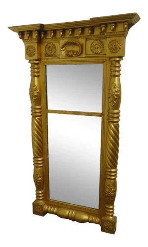 19th Century Empire Gilt Carved Mirror