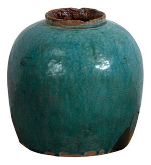 Chinese Green Ceramic Vase