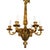 French Mid 20th Century Louis XV Style Six-Arm Gilt Bronze Chandelier | French Rococo Lighting For Sale - Image 3 of 6