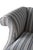Ethan Allen Custom Camelback Sofa in Dimensional Woven Blue & Ivory Stripe For Sale - Image 9 of 18